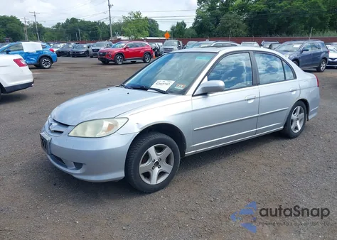 2005 Honda Civic Ex z USA, uszkodzony, nr VIN 2HGES26745H509657
